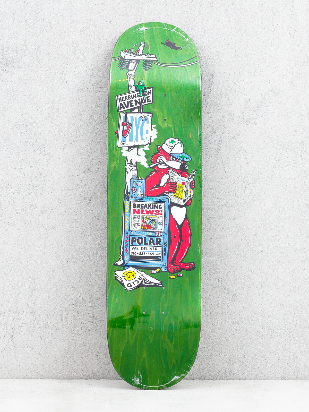 Deck Polar Skate Aaron Herrington Breaking News (green)