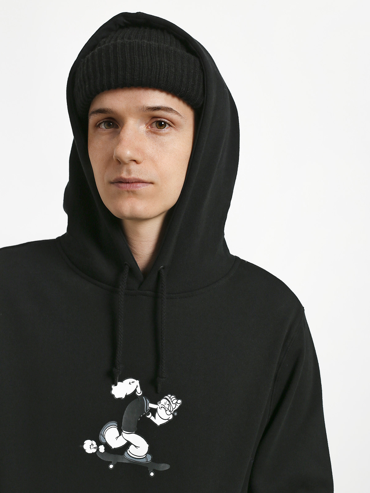 Bluza z kapturem HUF Popeye Skates HD (black)