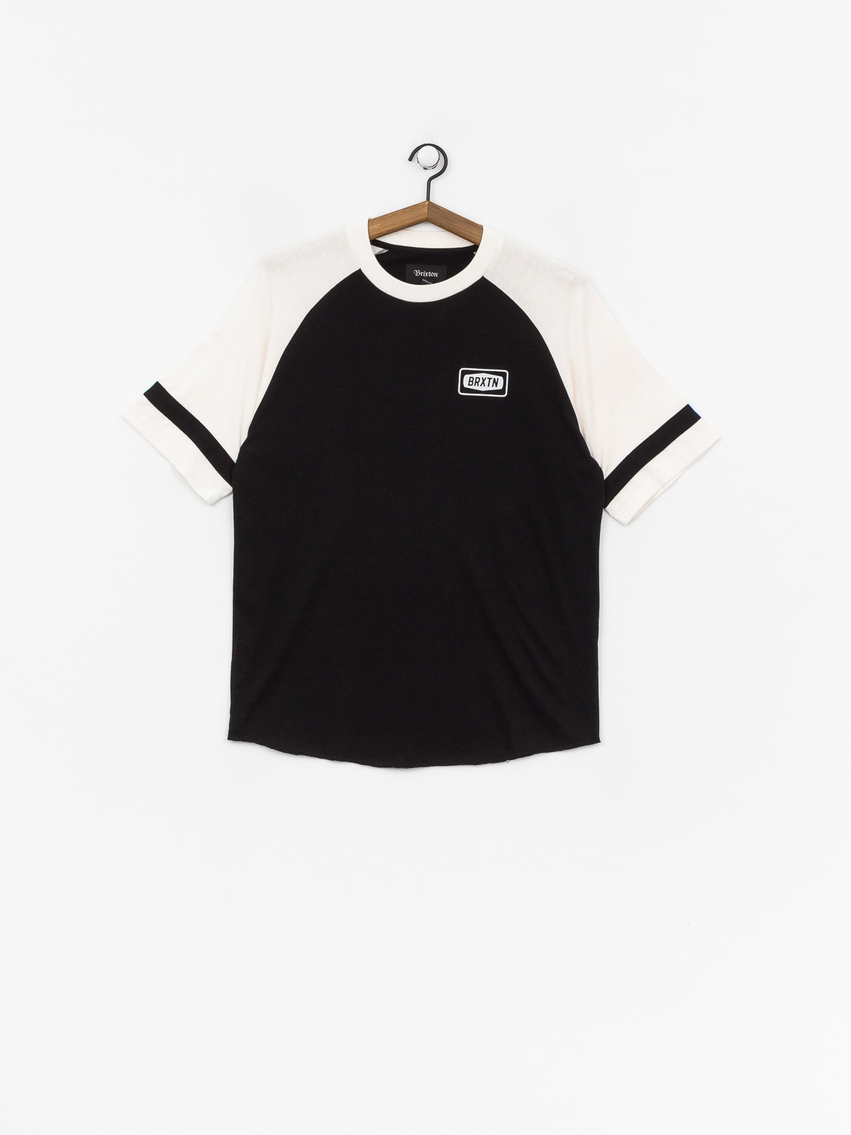 T-shirt Brixton Rockford Baseball (black/off white)