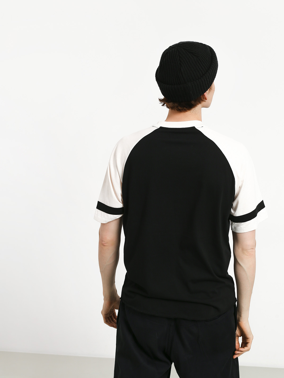 T-shirt Brixton Rockford Baseball (black/off white)