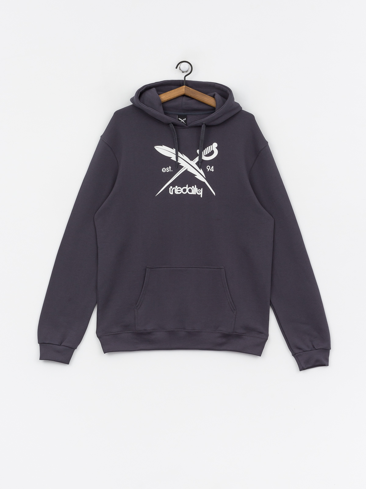 Bluza z kapturem Iriedaily Daily Flag HD (dark steel)