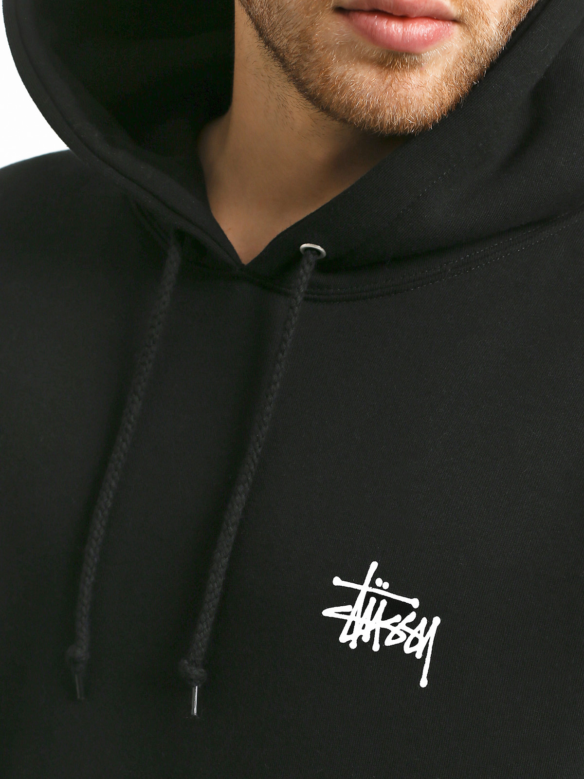 Bluza z kapturem Stussy Basic Stussy HD (black)