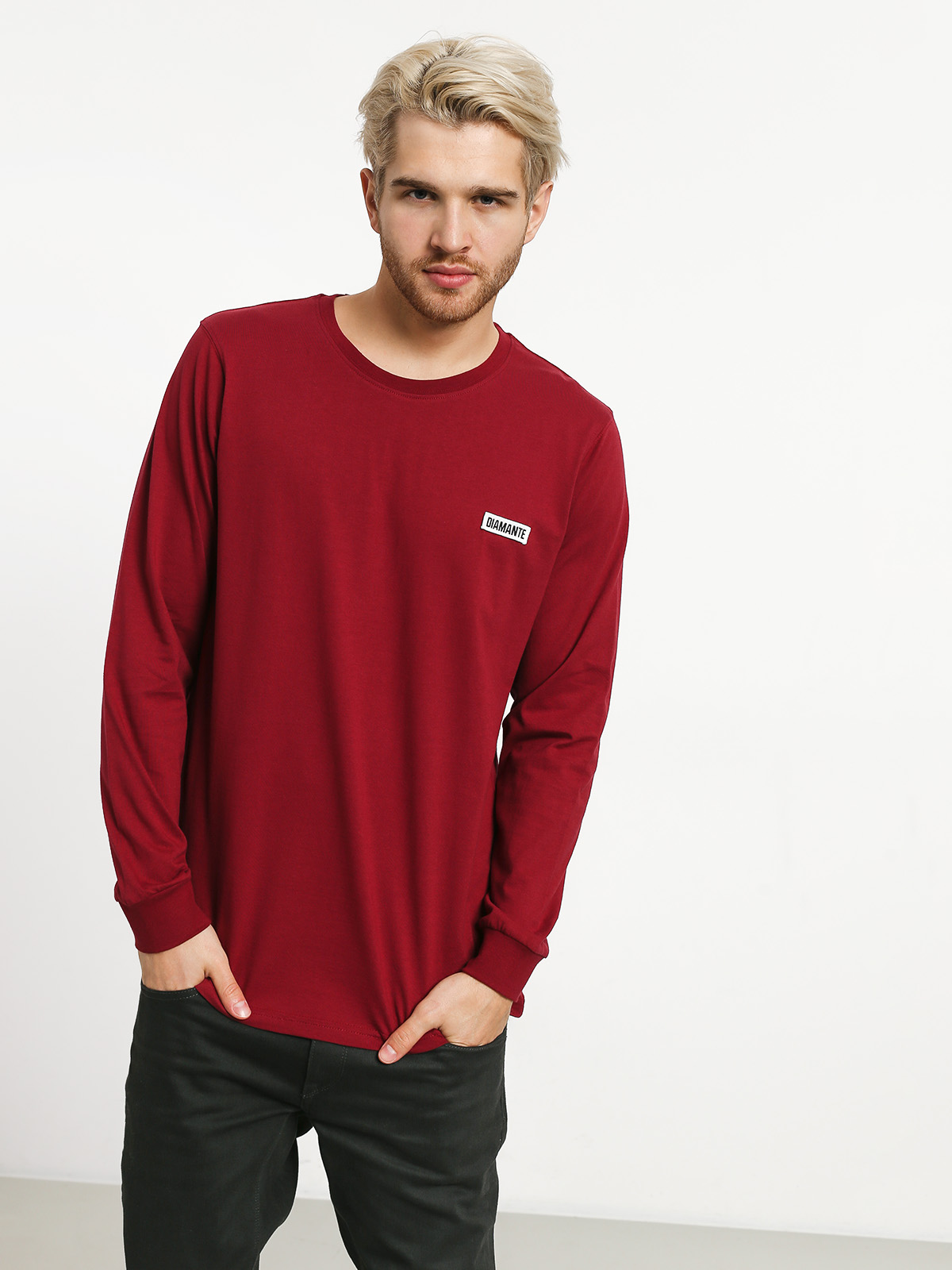 Longsleeve Diamante Wear Basic (burgundy)