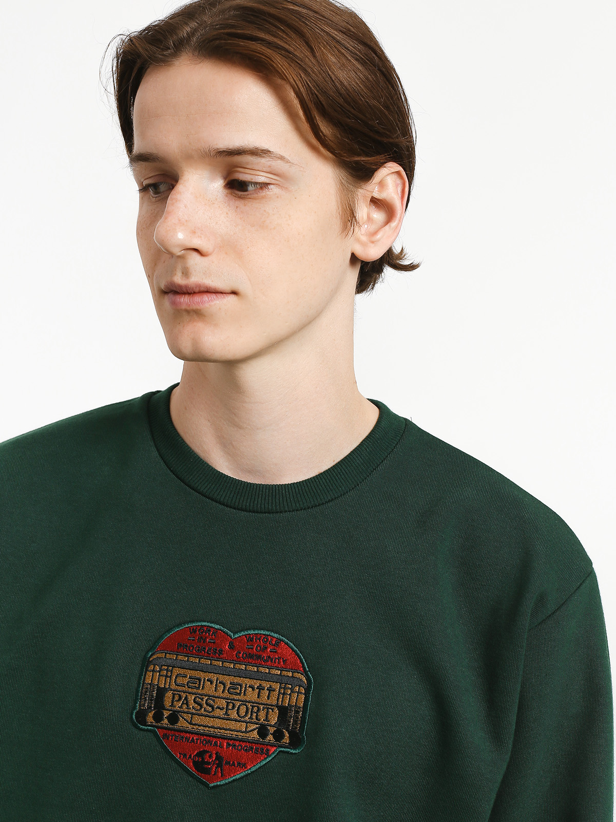 Bluza Carhartt WIP Thank You X Pass Port (pass port bottle green)