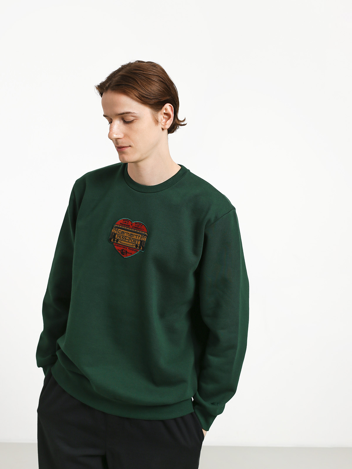 Bluza Carhartt WIP Thank You X Pass Port (pass port bottle green)