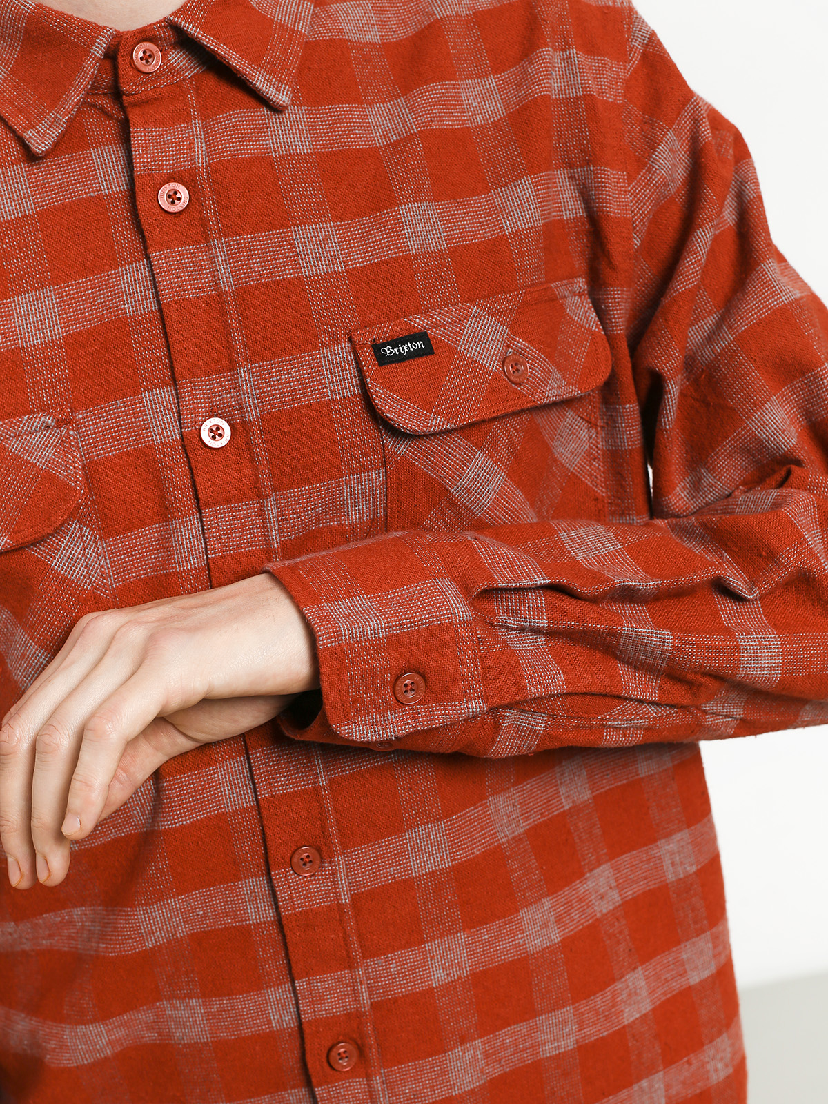 Koszula Brixton Bowery Flannel (henna)