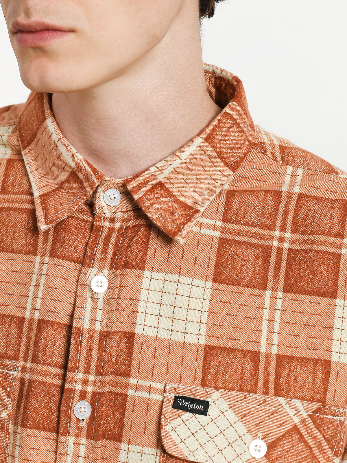 Koszula Brixton Bowery Lw Flannel (auburn)