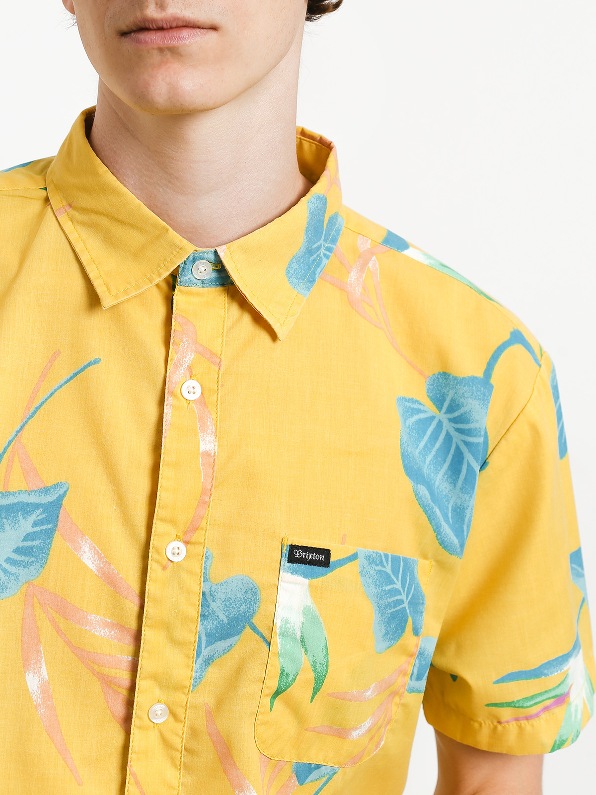 Koszula Brixton Charter Print (yellow)