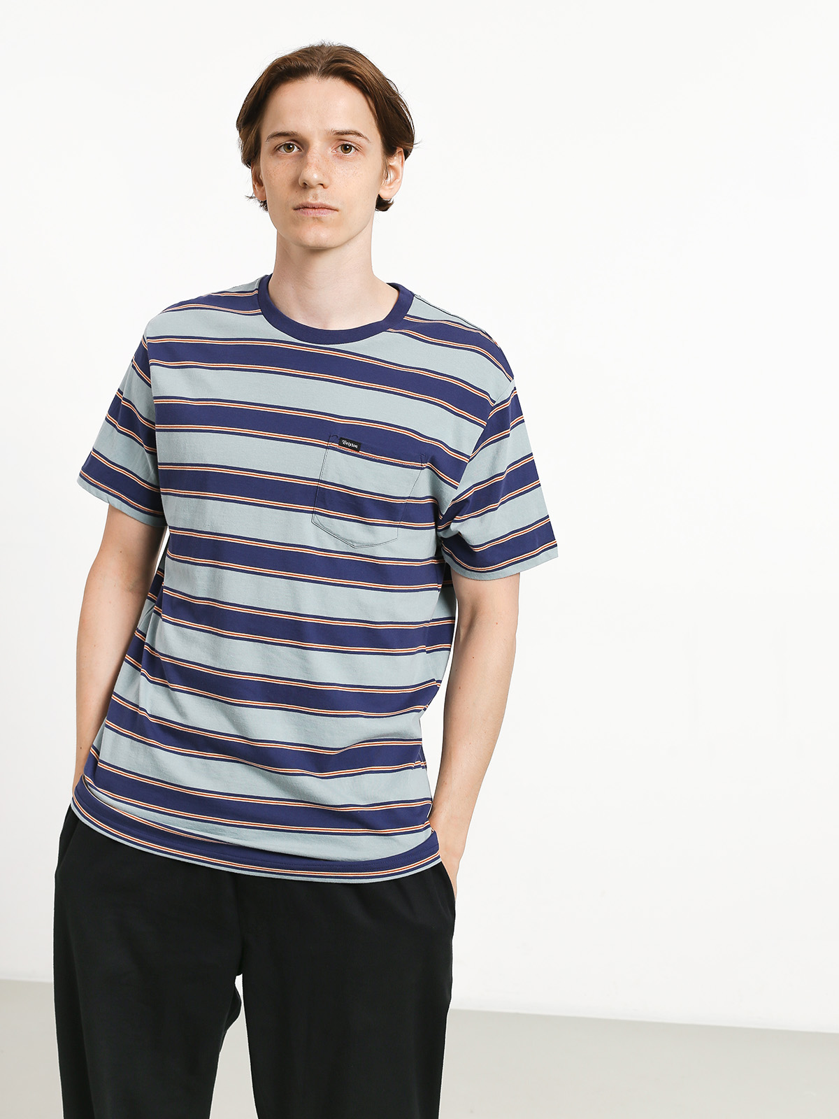T-shirt Brixton Hilt Pkt (blue stone)