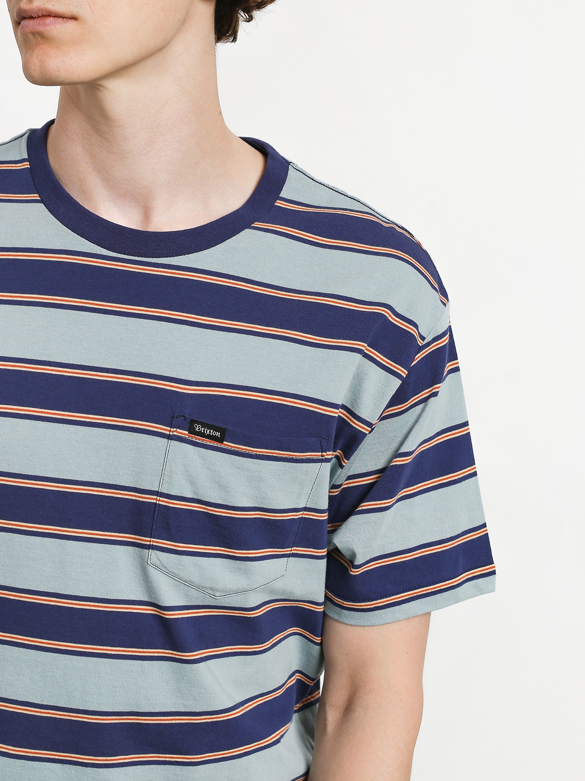 T-shirt Brixton Hilt Pkt (blue stone)