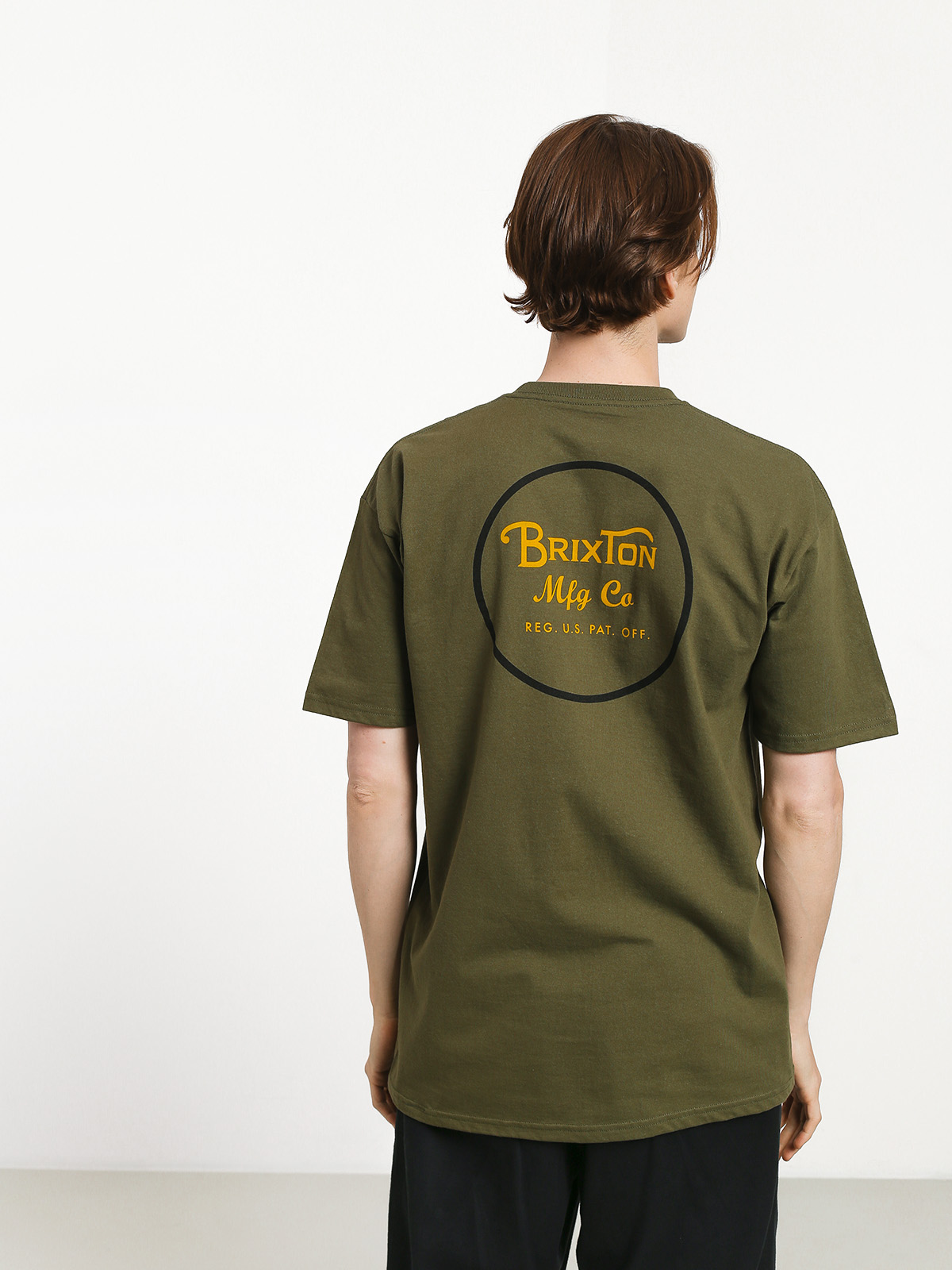 T-shirt Brixton Wheeler II Stnd (olive/black)