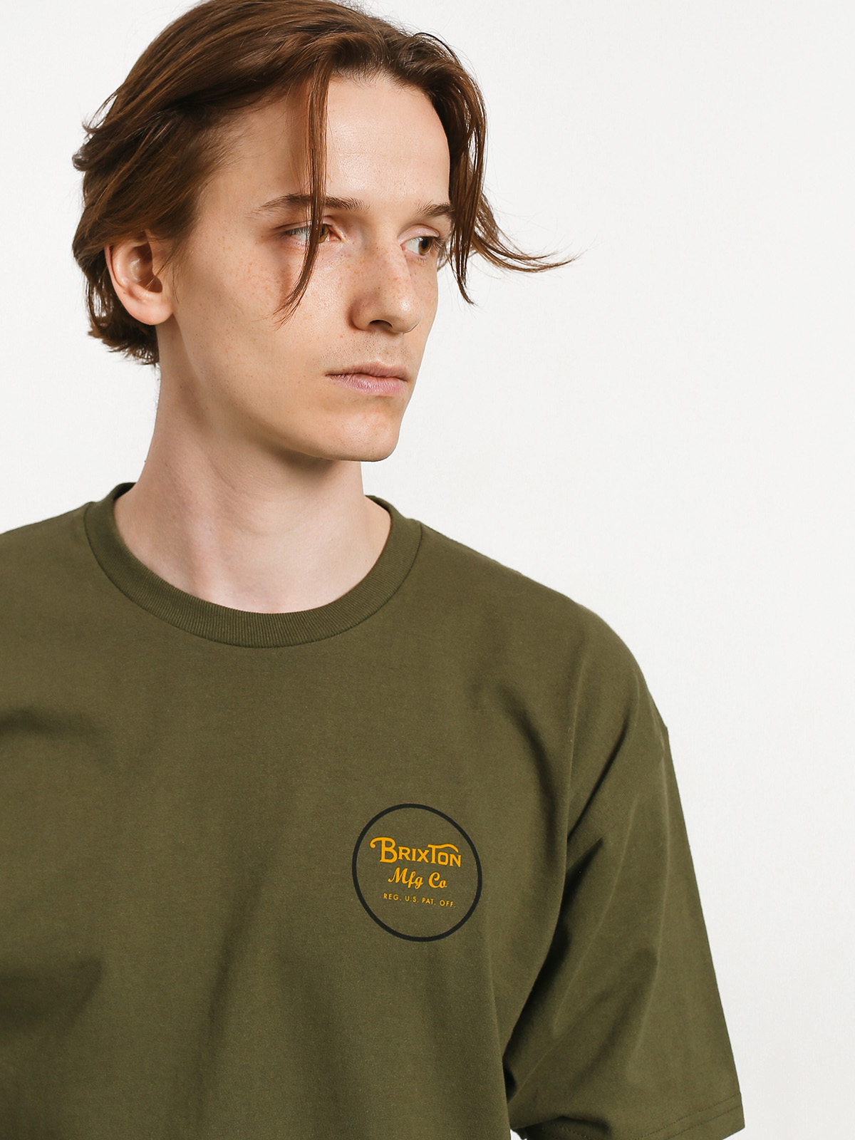 T-shirt Brixton Wheeler II Stnd (olive/black)