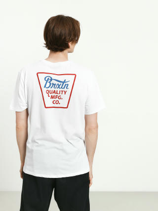 T-shirt Brixton Potrero Prem (white/red)