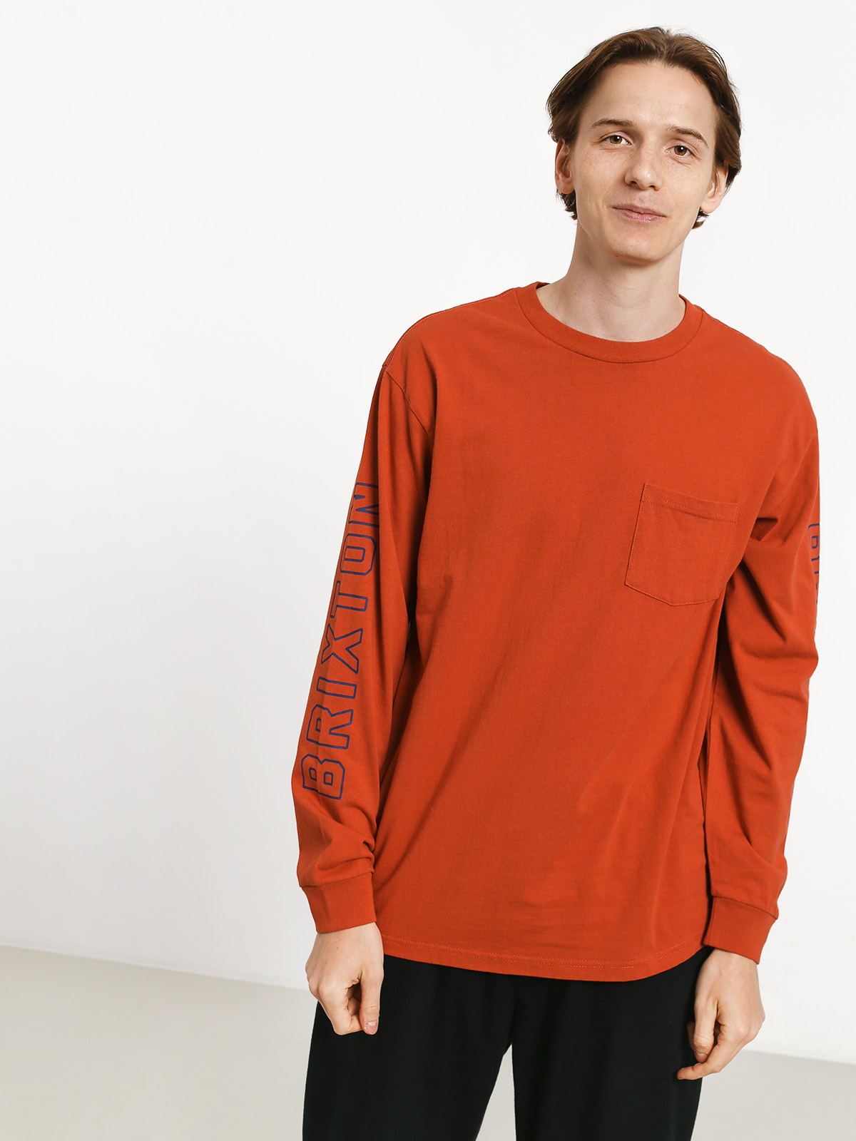 Longsleeve Brixton Puck II (henna)