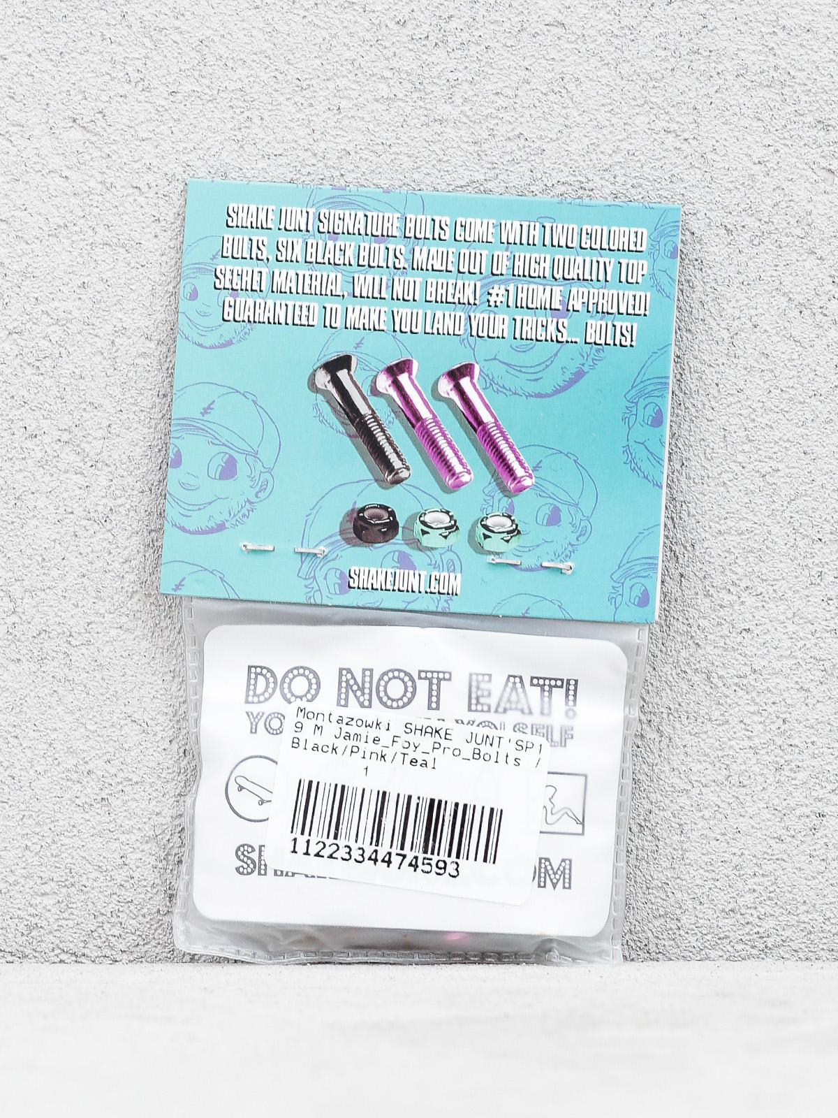 Montażówki Shake Junt Jamie Foy Pro Bolts (black/pink/teal)