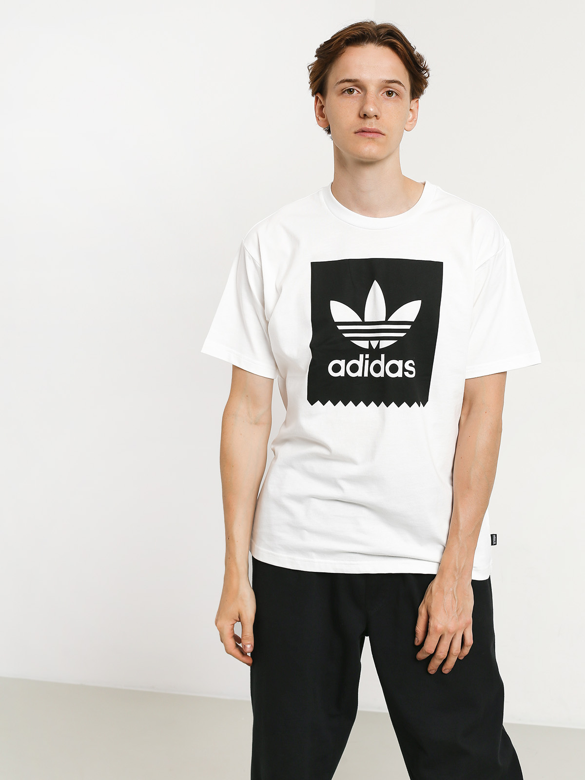 T-shirt adidas Solid Bb (white/black)