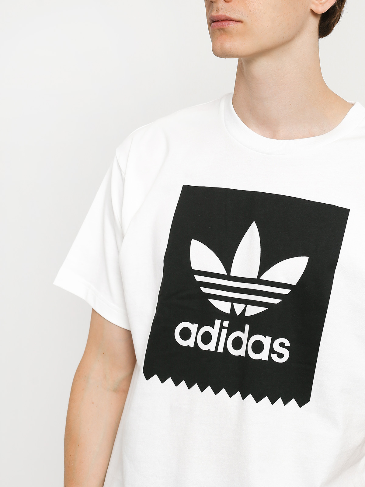 T-shirt adidas Solid Bb (white/black)