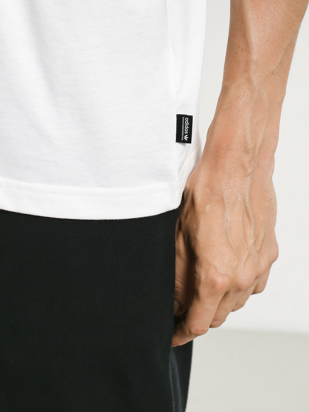 T-shirt adidas Solid Bb (white/black)