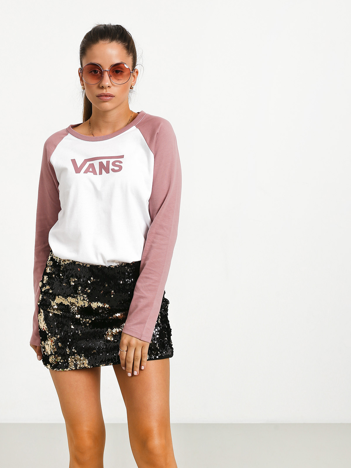Longsleeve Vans Flying V Classic Raglan Wmn (white/nostalgia)