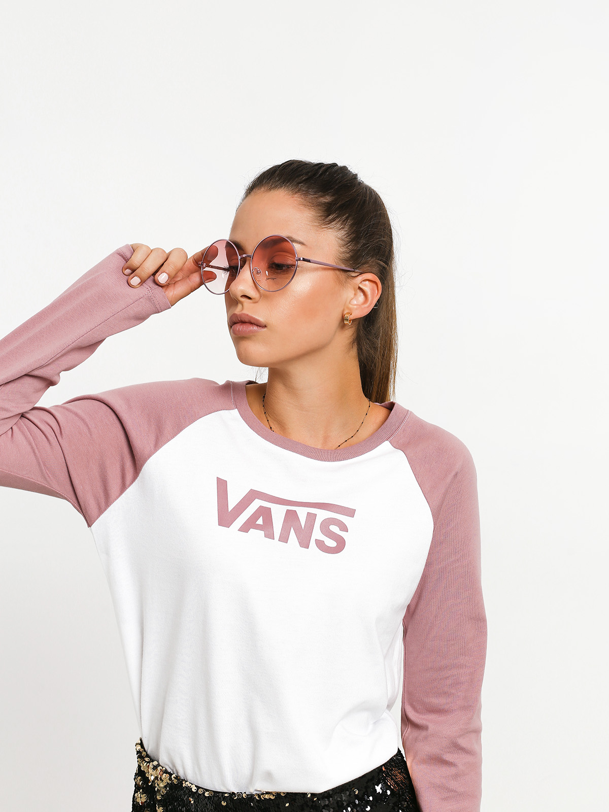 Longsleeve Vans Flying V Classic Raglan Wmn (white/nostalgia)