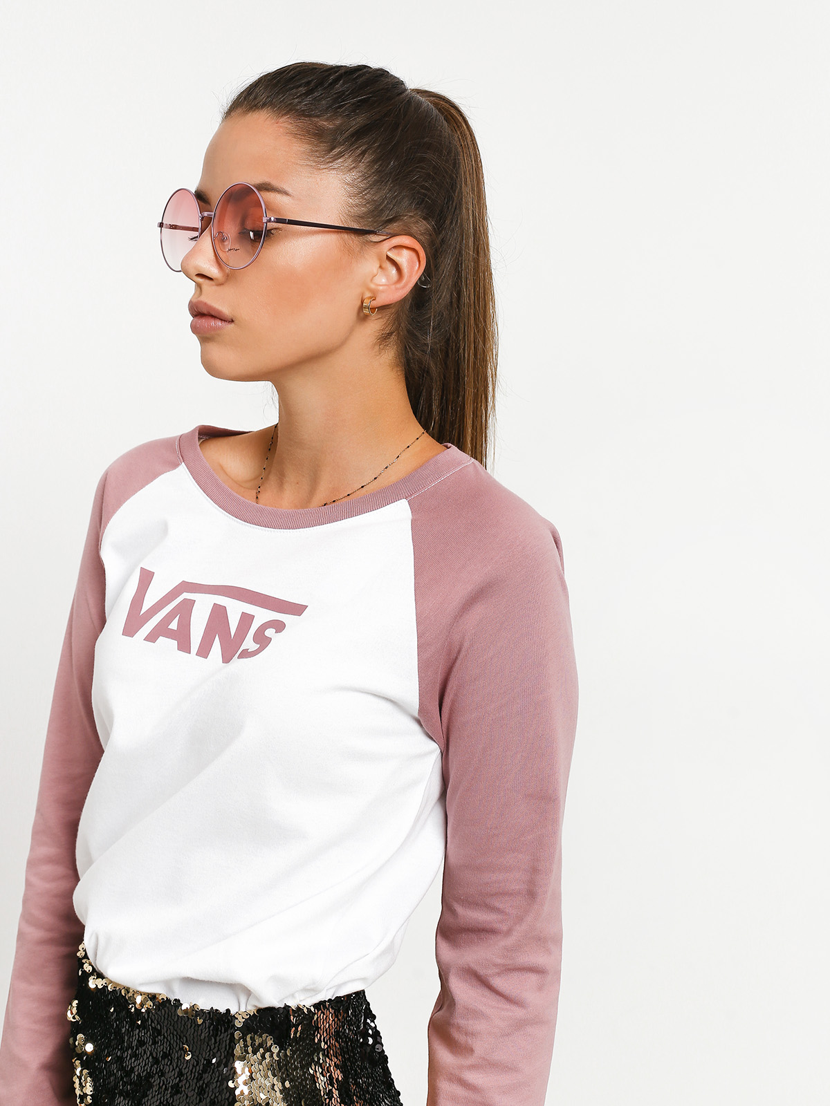 Longsleeve Vans Flying V Classic Raglan Wmn (white/nostalgia)