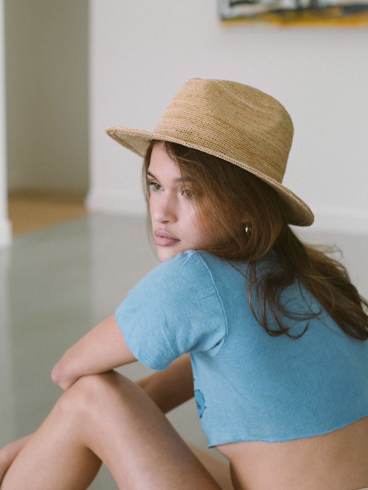 Kapelusz Brixton Messer III Fedora (tan)