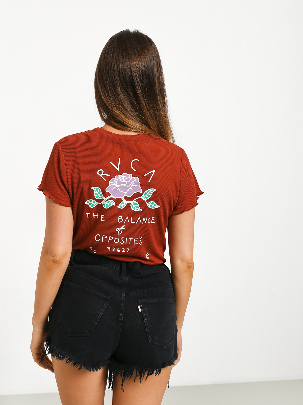 T-shirt RVCA Everose (burnt red)