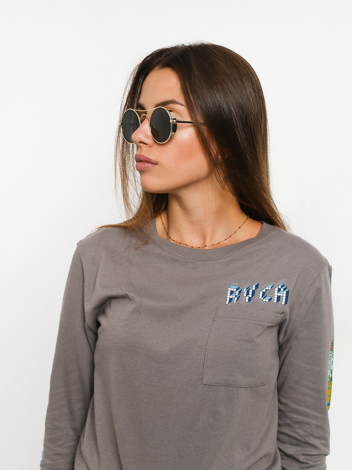 Longsleeve RVCA Cacti (concrete)