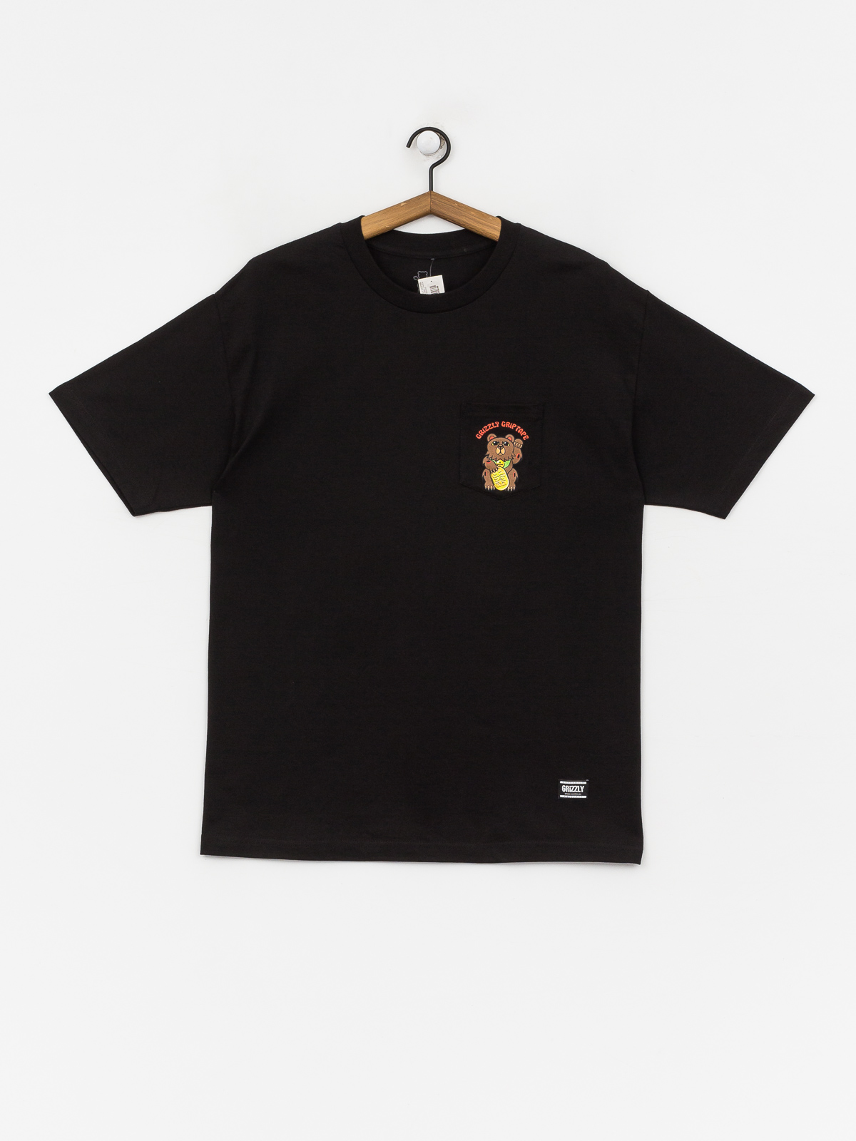 T-shirt Grizzly Griptape Lucky Bear Pocket (black)