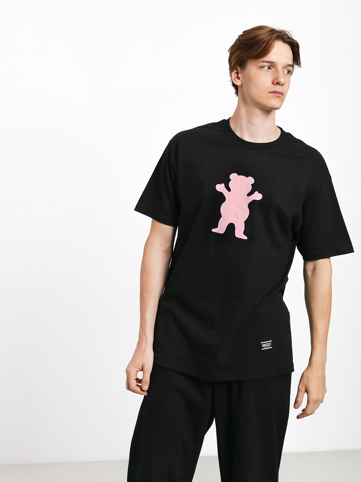 T-shirt Grizzly Griptape Og Bear (black/pink)