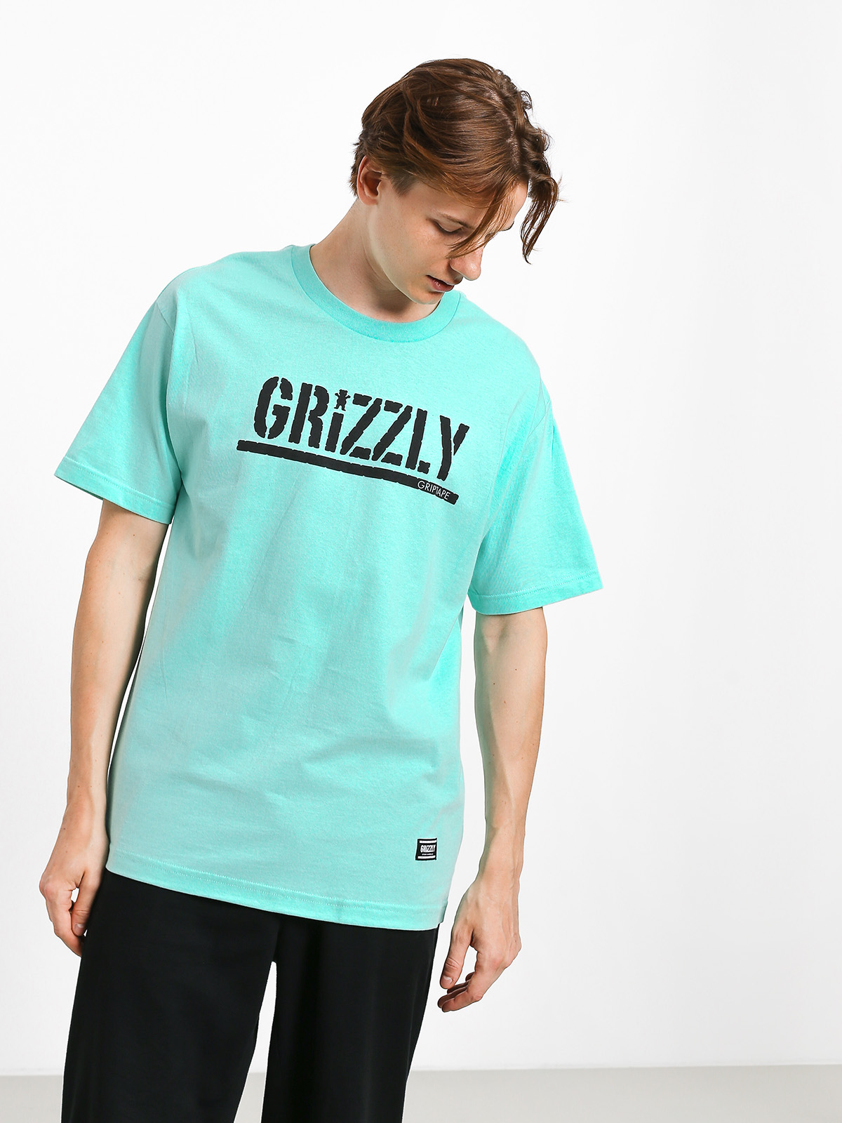 T-shirt Grizzly Griptape Stamp (miny/black)