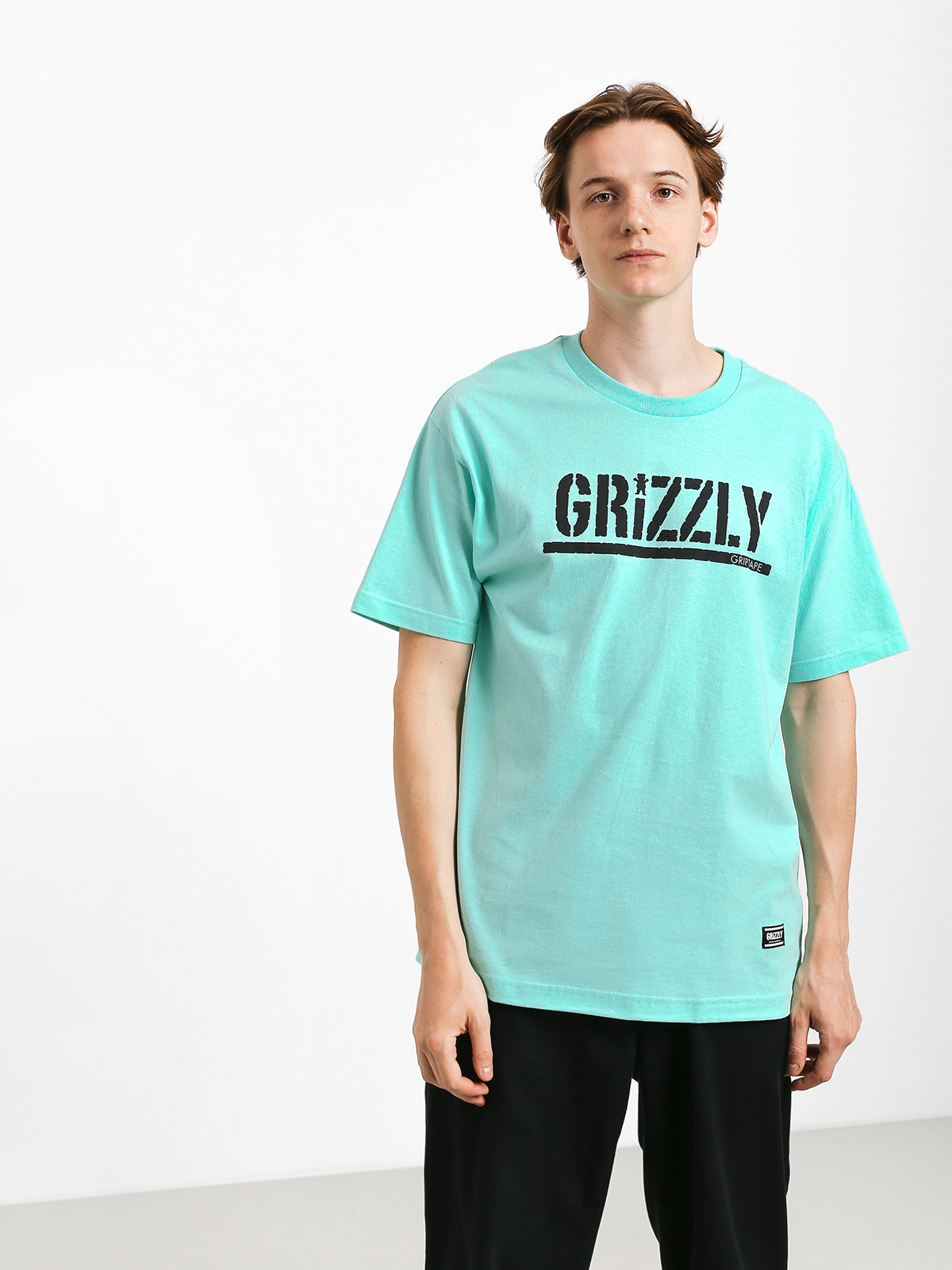 T-shirt Grizzly Griptape Stamp (miny/black)