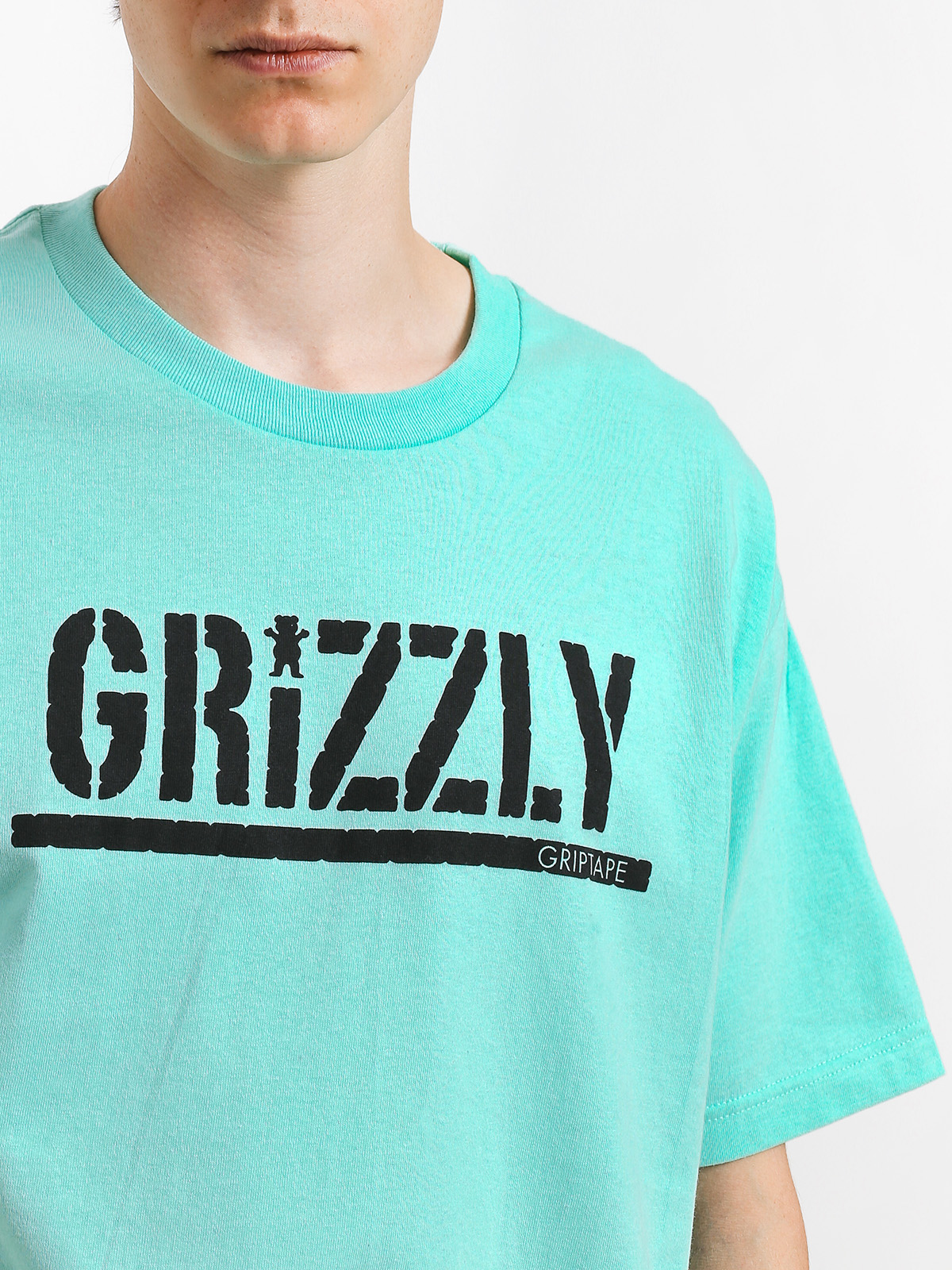 T-shirt Grizzly Griptape Stamp (miny/black)