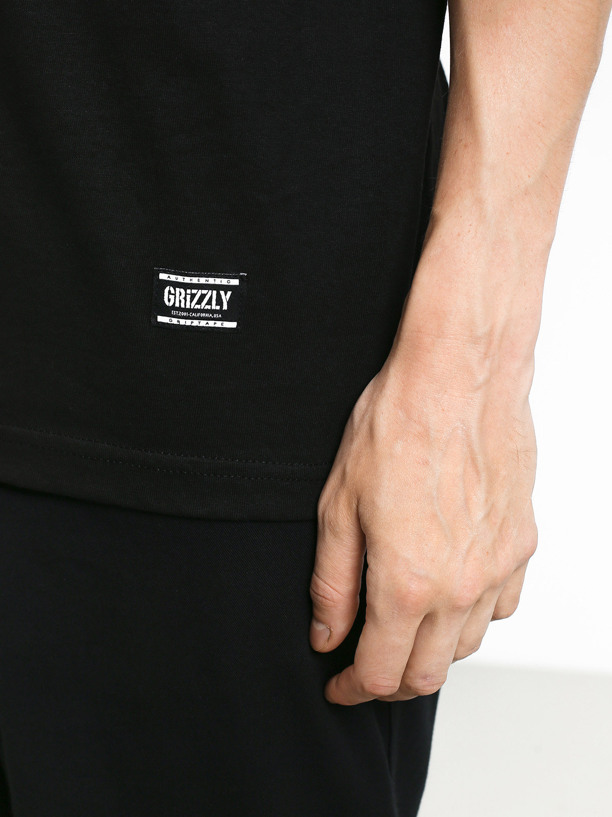 T-shirt Grizzly Griptape Lucky Bear Pocket (black)