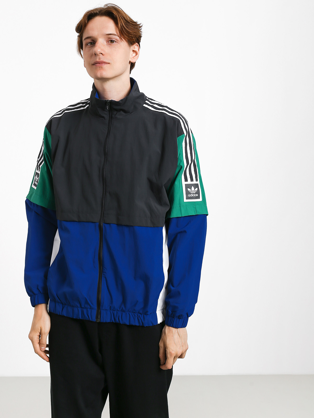 Kurtka adidas Stdrd 20 (carbon/collegiate royal/bold green/white)