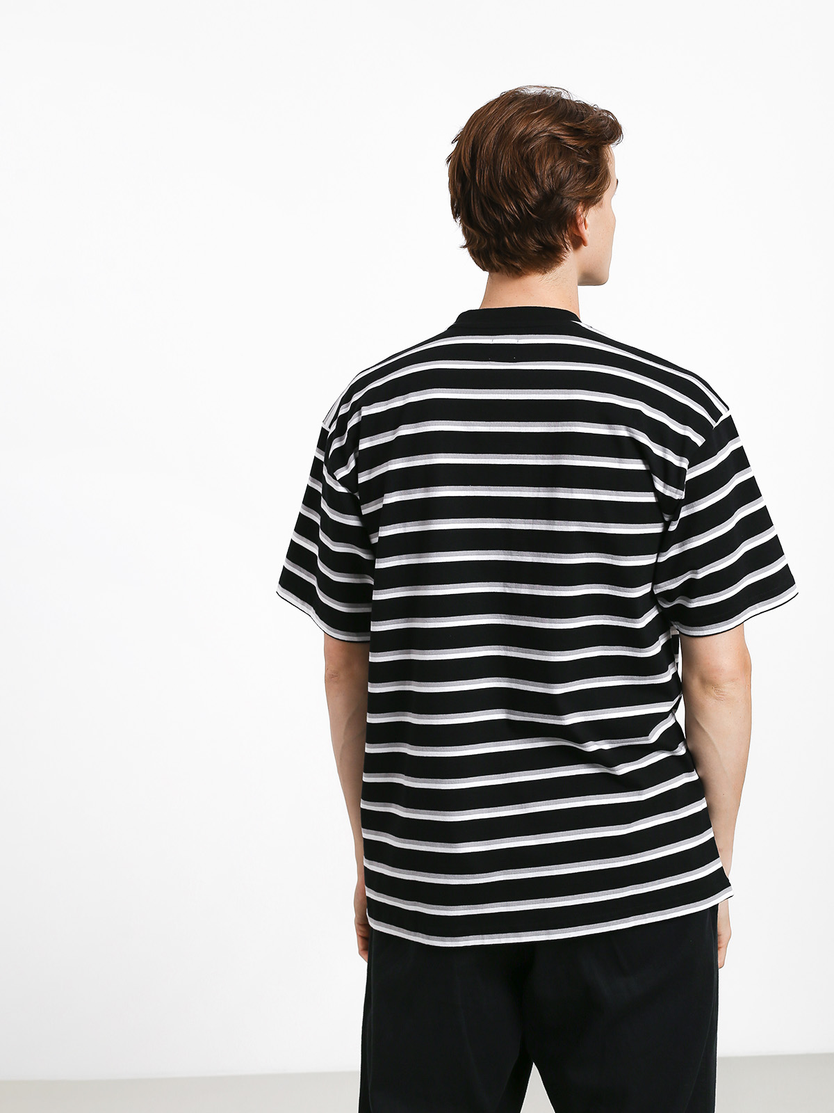 T-shirt Polar Skate Stripe Pocket (black)