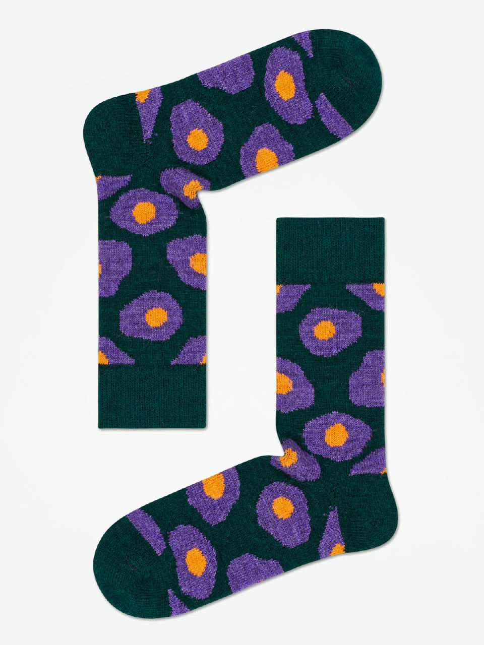 Skarpetki Happy Socks Wool Sunny Side Up (dark green)