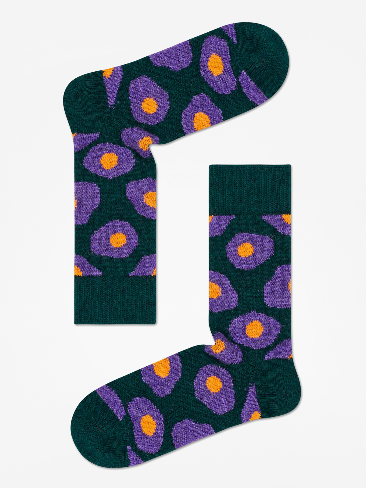 Skarpetki Happy Socks Wool Sunny Side Up (dark green)