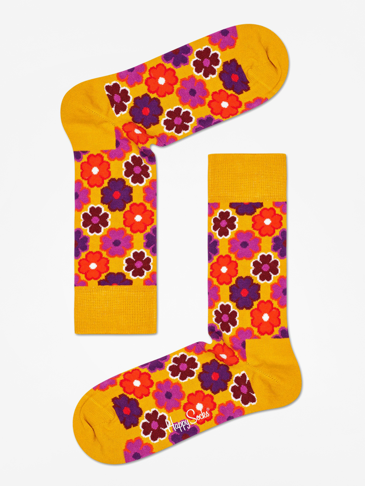 Skarpetki Happy Socks Flower Power (mustard)