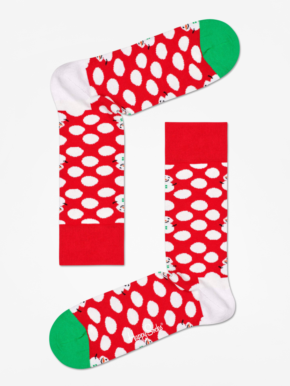 Skarpetki Happy Socks Big Dot Snowman (red/white)