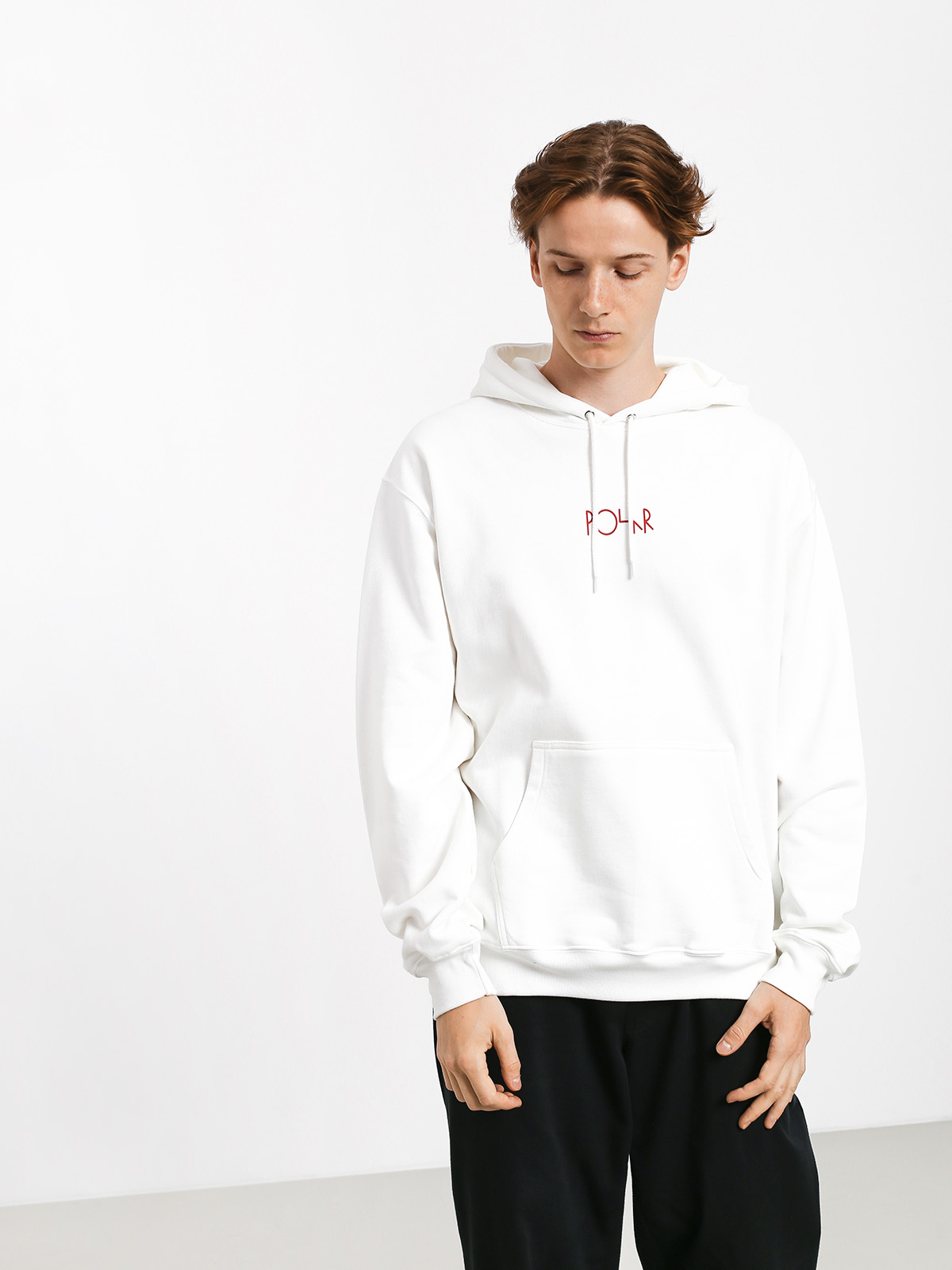 Bluza z kapturem Polar Skate Tk Fill Logo HD (white)