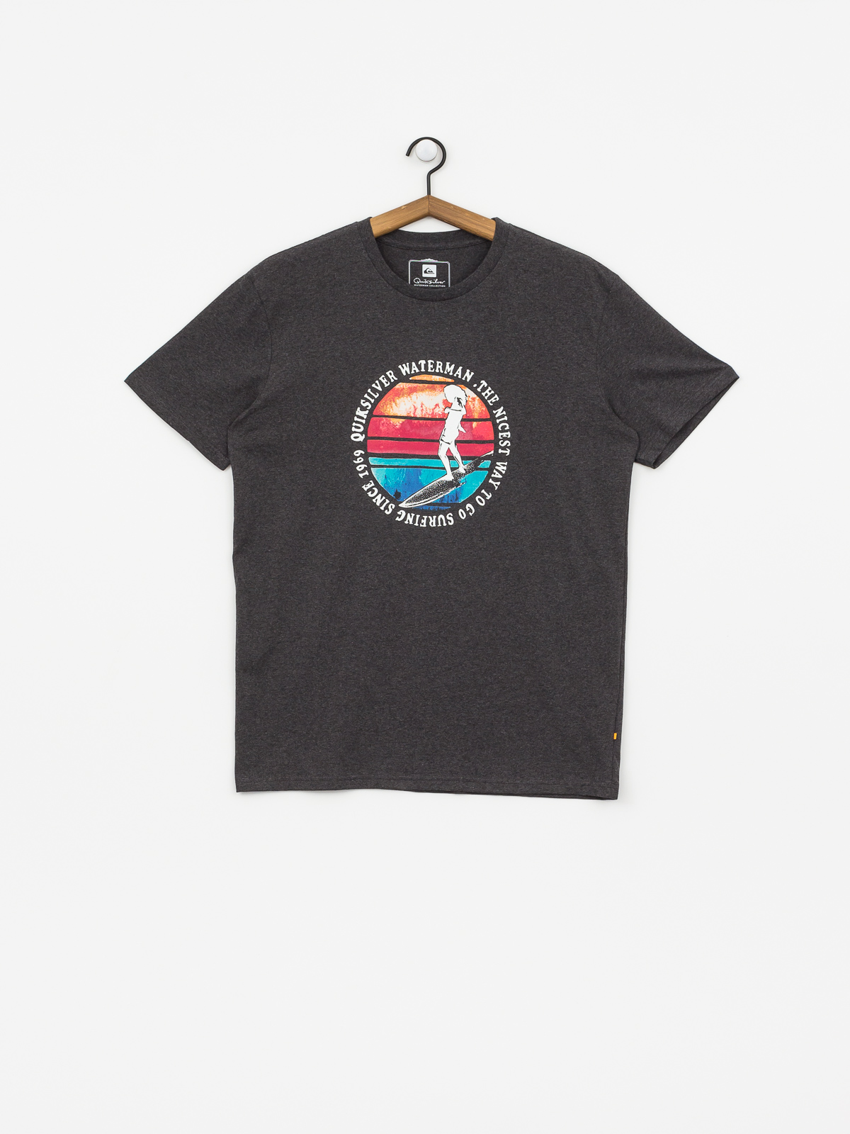 T-shirt Quiksilver Abstract Trim (charcoal heather)