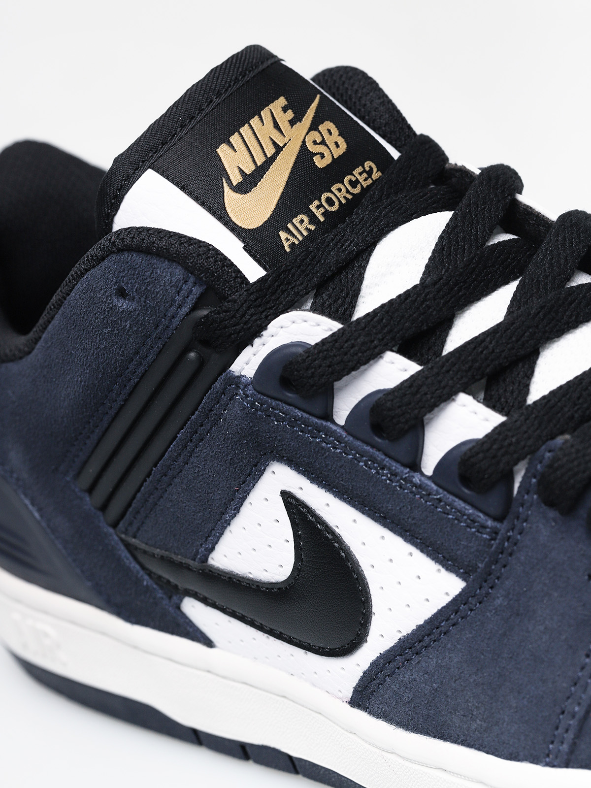 Buty Nike SB Air Force II Low (obsidian/black white celestial gold)