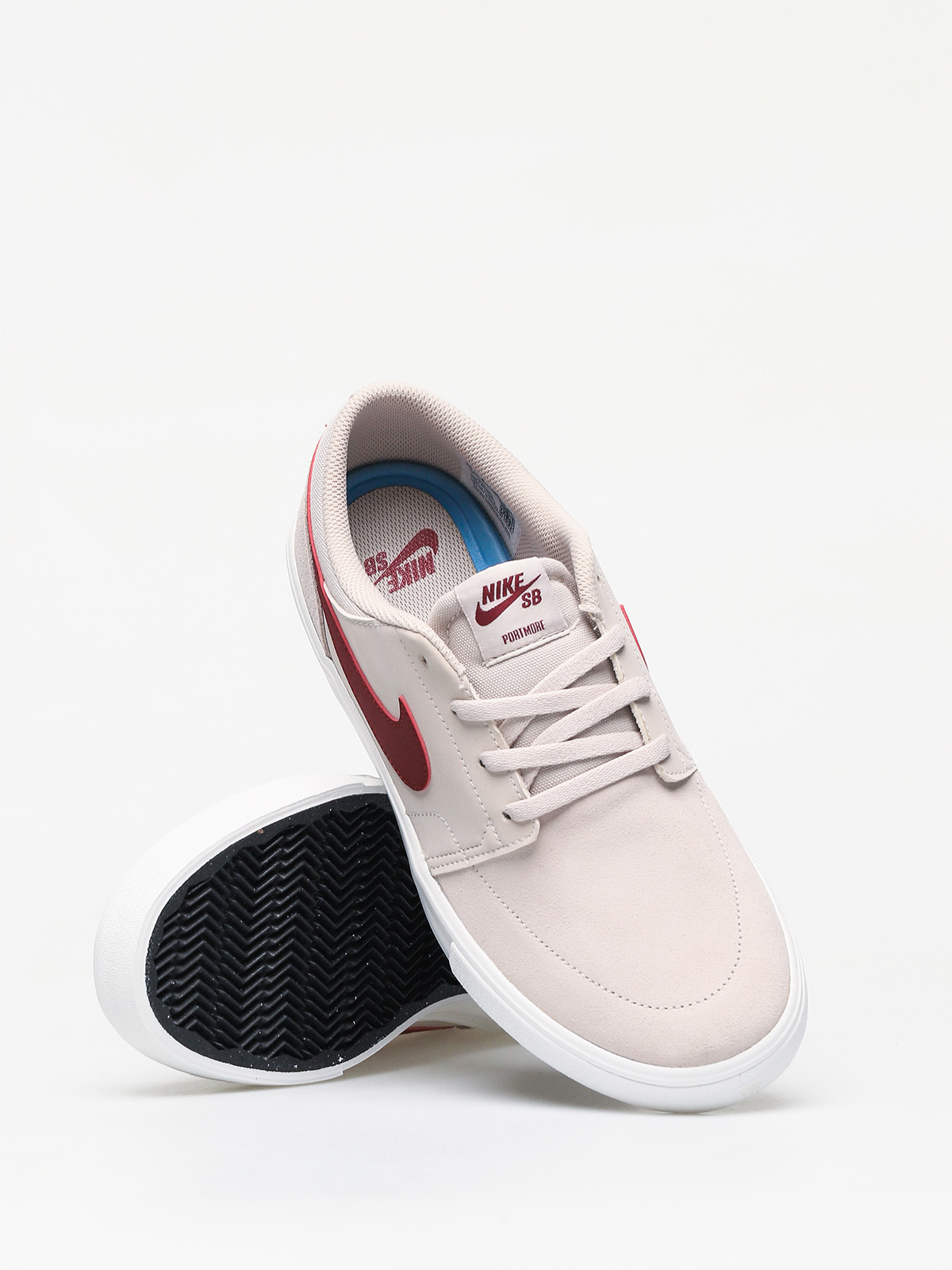 Buty Nike SB Solarsoft Portmore II (desert sand/team red summit white black)