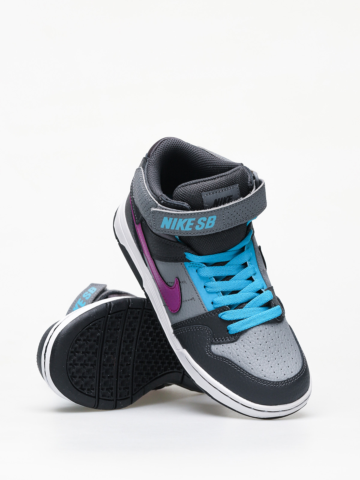 Buty Nike SB Mogan Mid 2 Jr Gs (cool grey/vivid purple blue lagoon)