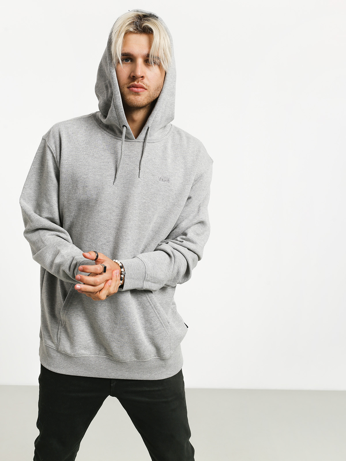 Bluza z kapturem Vans Basic HD (cement heather)
