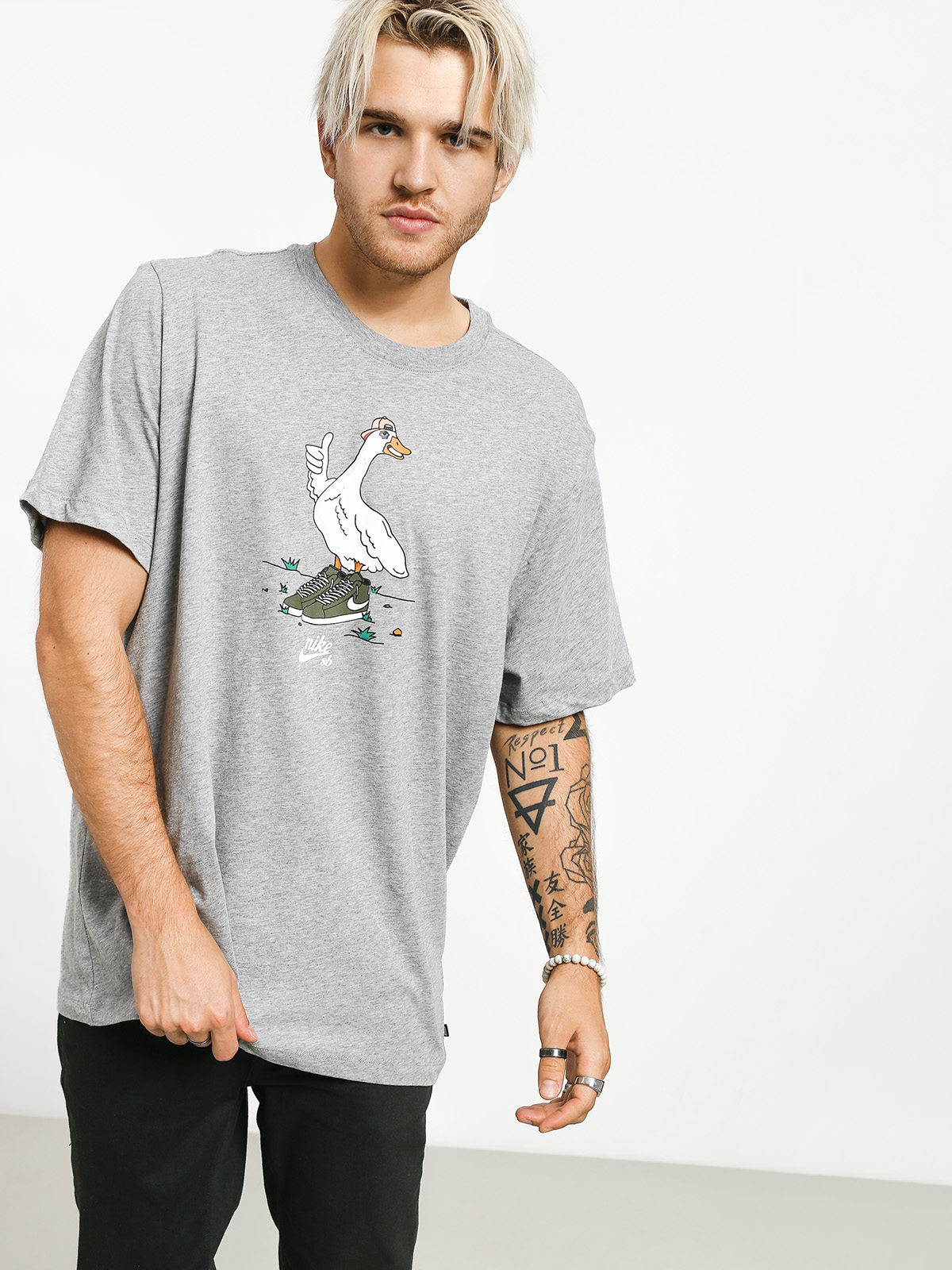 T-shirt Nike SB Goose (dk grey heather)