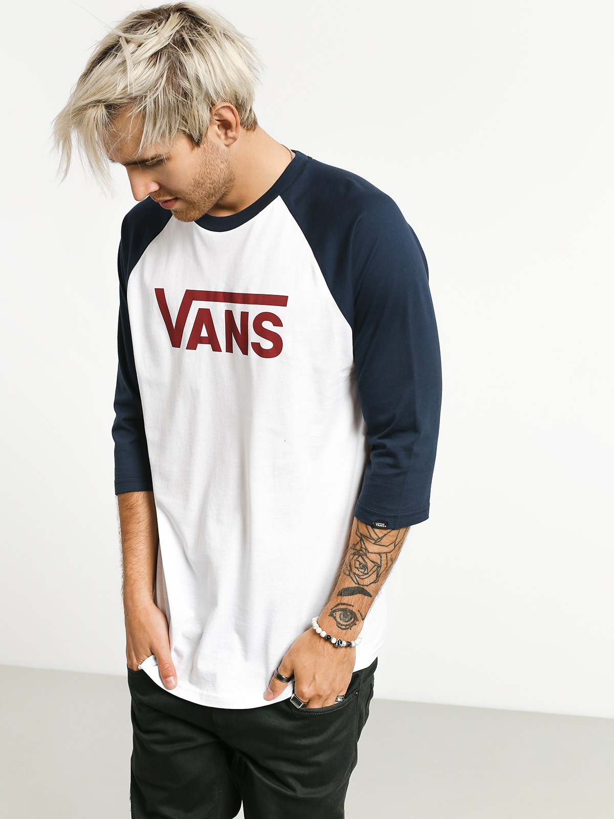Koszulka Vans Classic Raglan (white/dress blues)