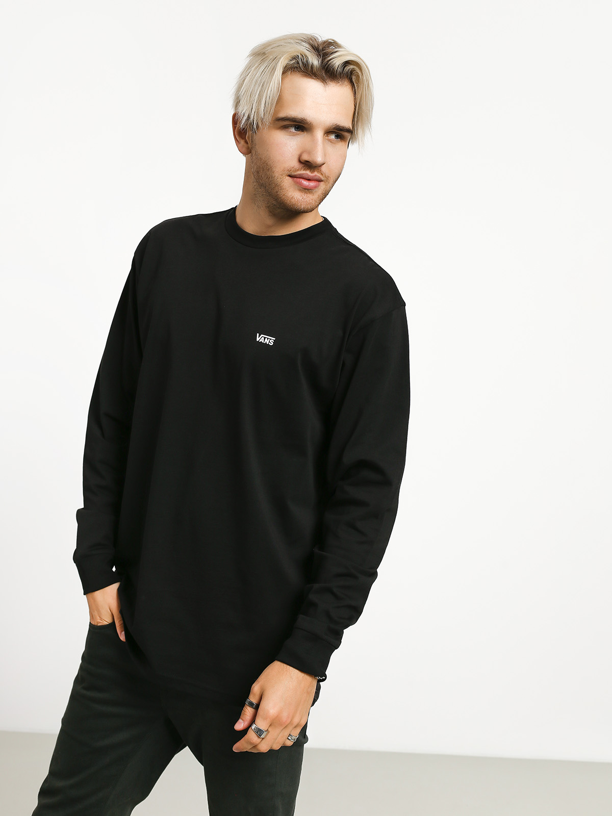 Longsleeve Vans Left Chest Hit (black/white)