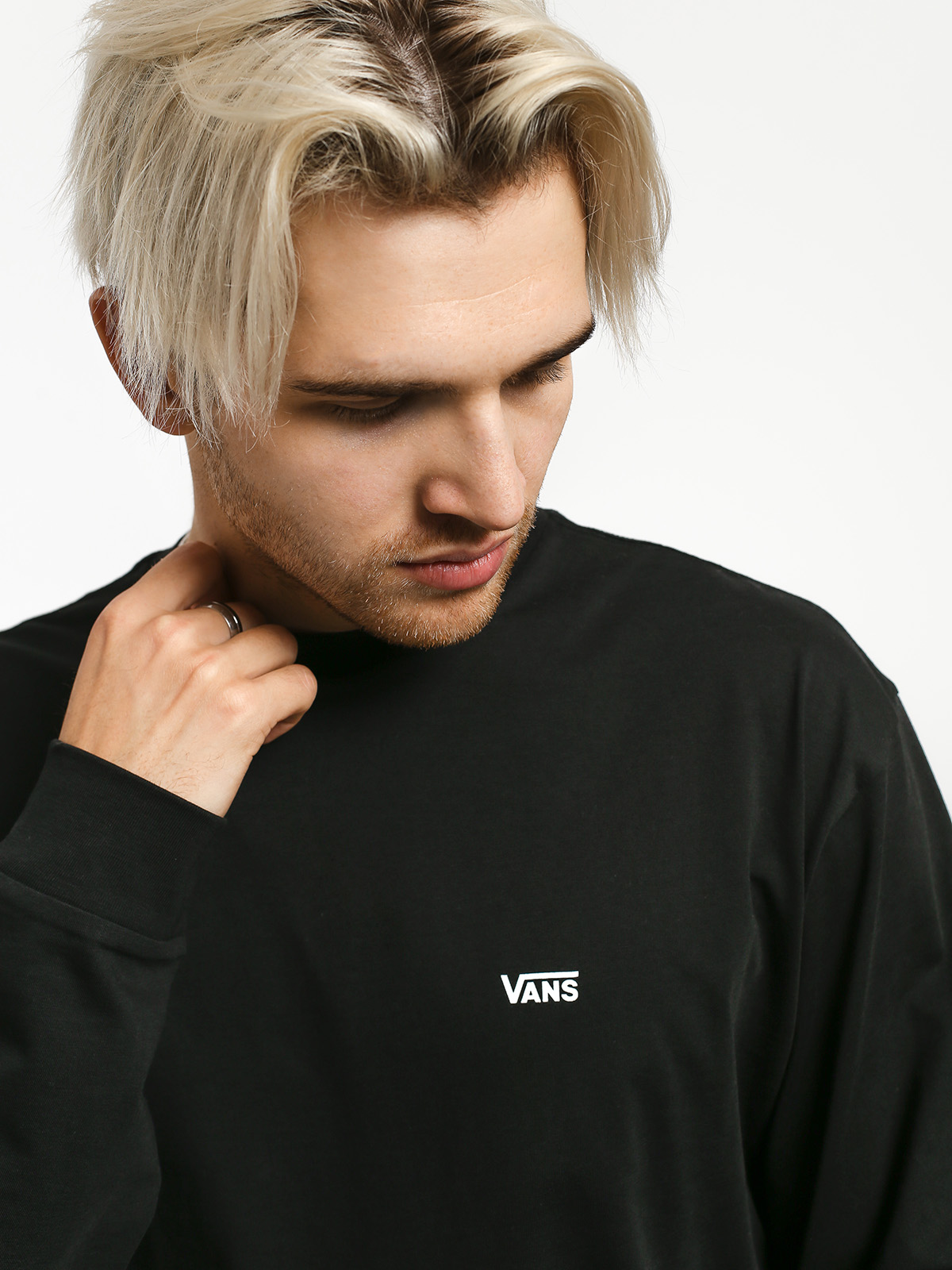 Longsleeve Vans Left Chest Hit (black/white)